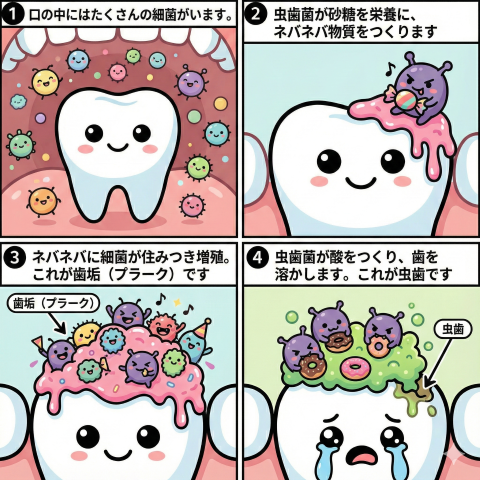 虫歯のでき方